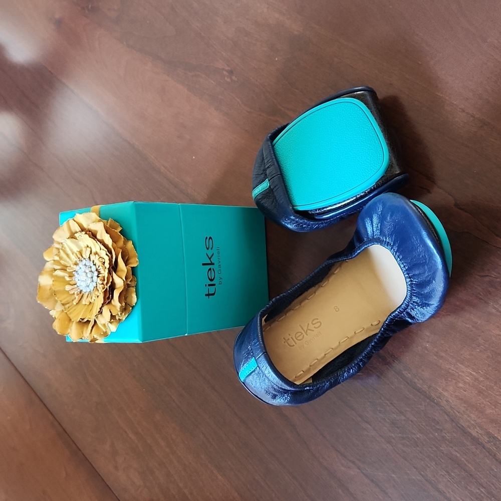 Tieks California Navy Ballet Flats 8